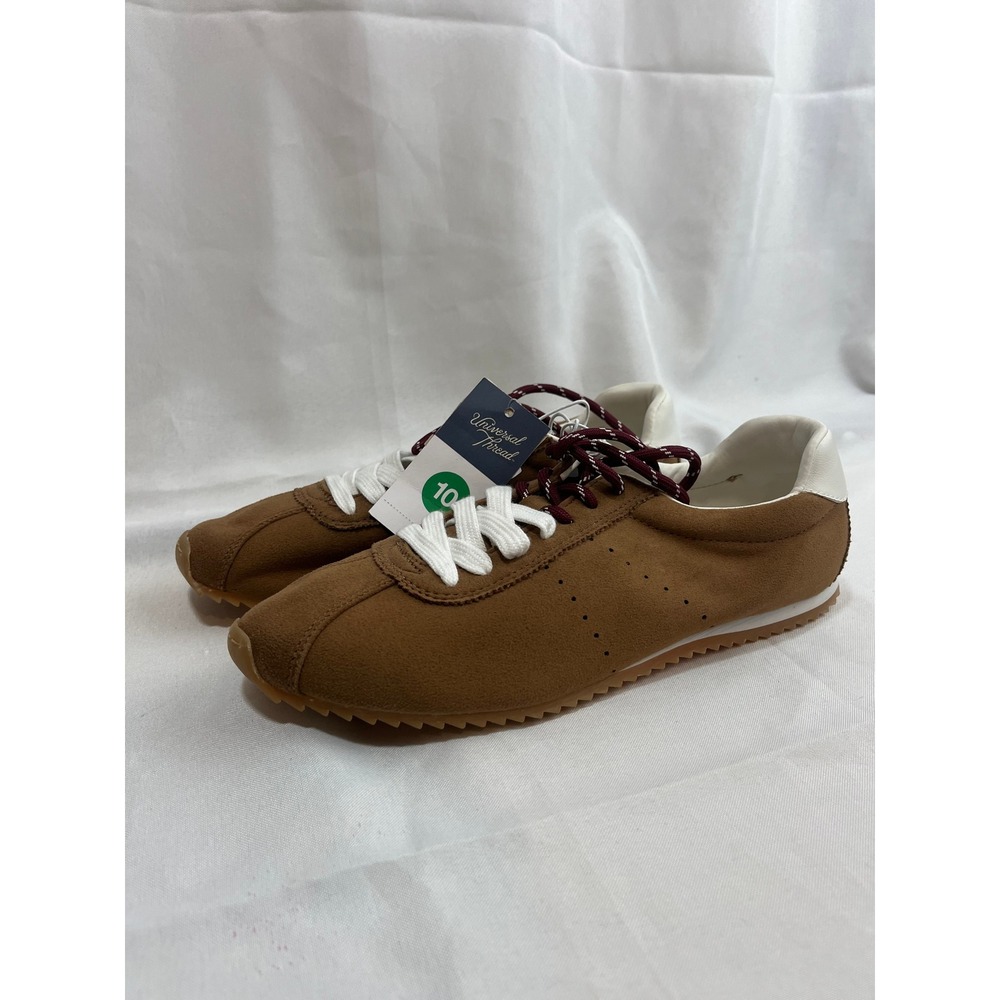 Universal Thread Womens Brown Faux Suede Sneakers Gum Sole Size 10 NEW